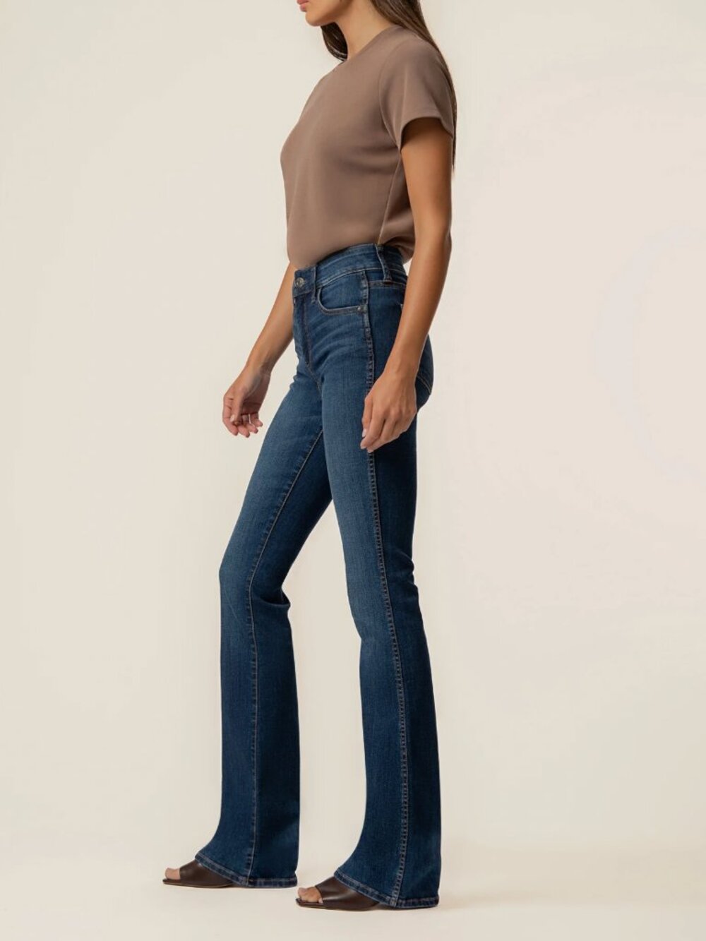 Kut From The Kloth Jeans Womens 14L Natalie High Rise Bootcut Dark Wash Denim